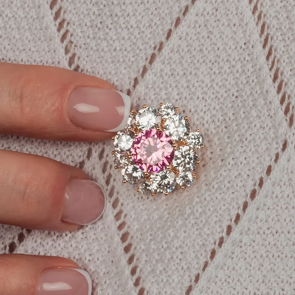Брошь Shadore Кристалл Zircon+магнит XR12099A3 G