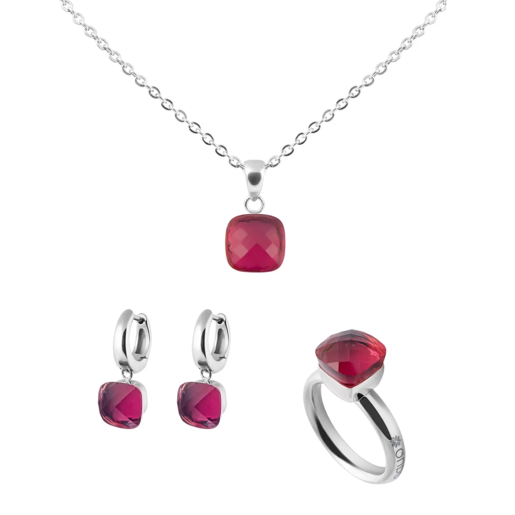 Кольцо Qudo Firenze light fuchsia 16.5 мм 611751 R/S