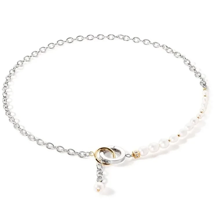 Колье Coeur de Lion Freshwater Pearls with O-ring bicolor 1104/10-1426