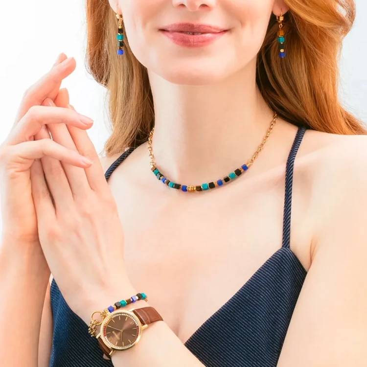 Колье Coeur de Lion Multicolour Fantasy 3024/10-1555