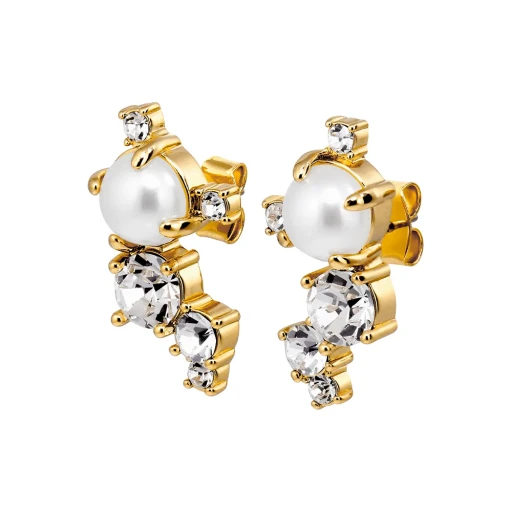 Серьги Dyrberg Kern CURRA SG CRYSTAL / WHITE PEARL 480085