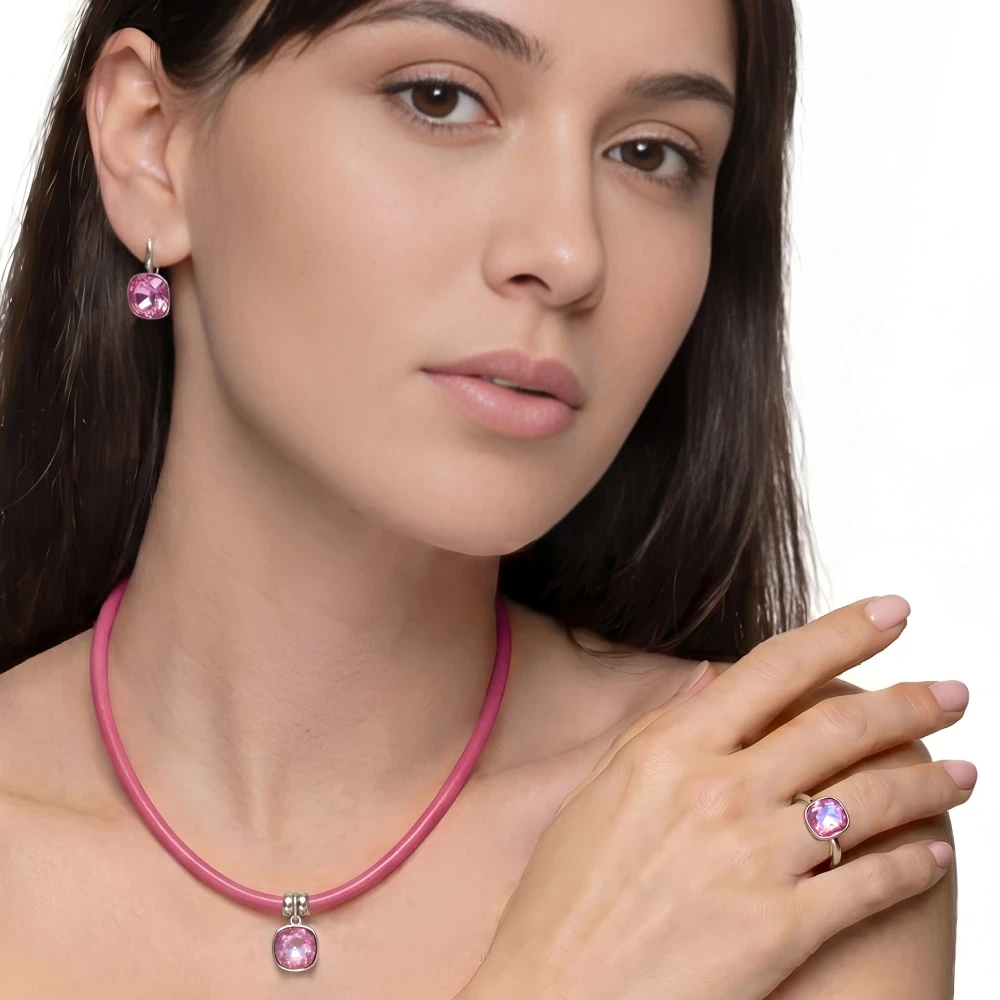 Серьги Lotus Pink Delite A2506.7 R/S Fiore Luna