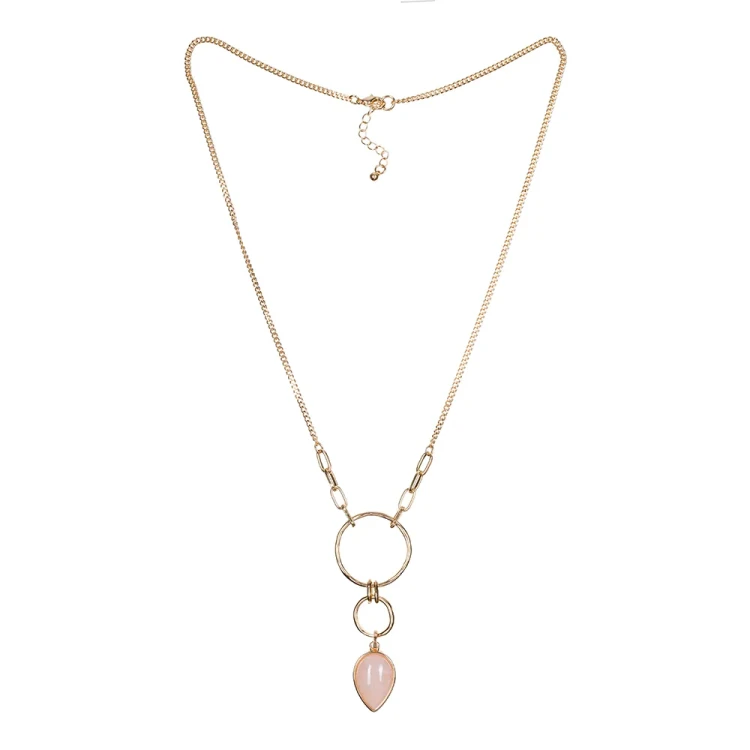 Колье Fiore Luna ROSE QUARTZ LN3171-4 R/G