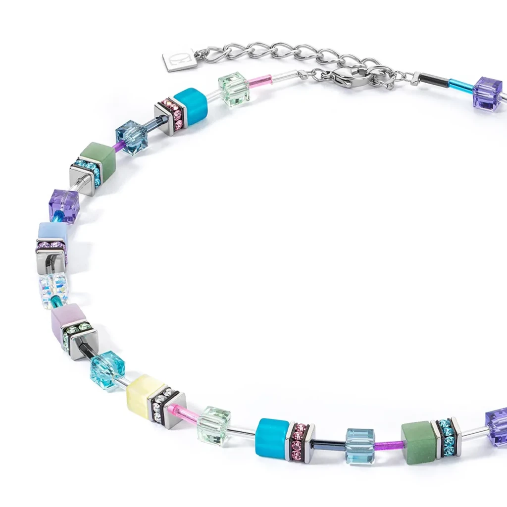 Колье Coeur de Lion Multicolour Pastel Silver 2838/10-1580
