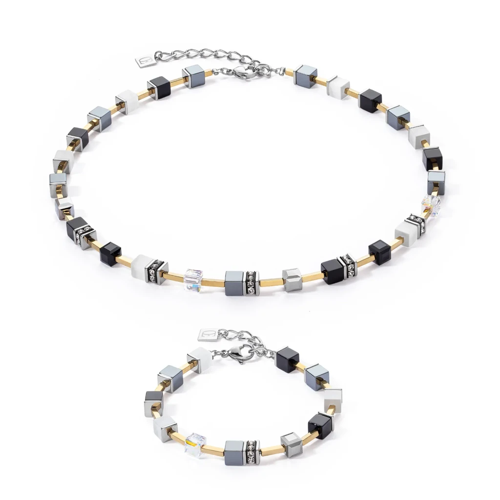 Колье Coeur de Lion Black-White-Grey 2700/10-1333