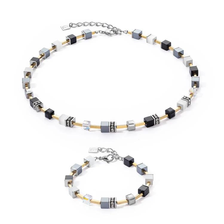 Колье Coeur de Lion Black-White-Grey 2700/10-1333