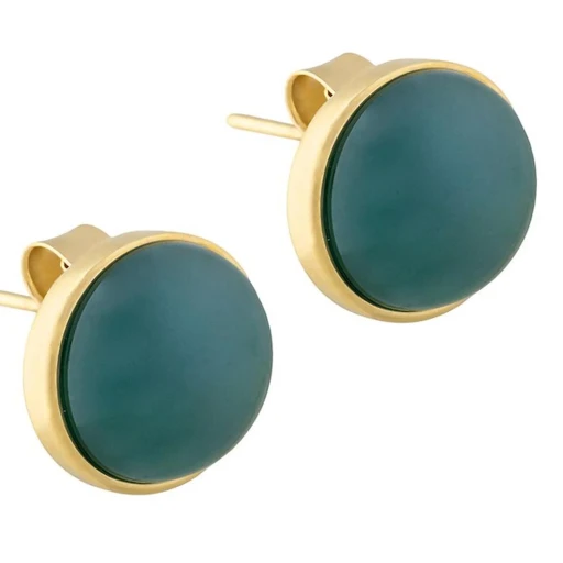 Серьги Possebon pearl green agate A1992.17 G/G