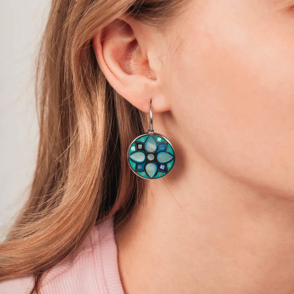 Серьги Fiore Luna AE01688-4 BL/S