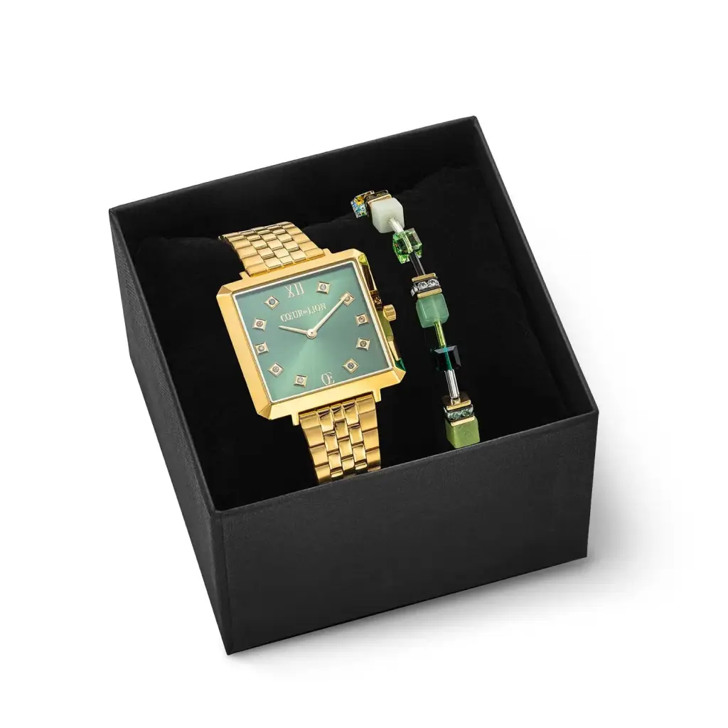 Комплект Coeur de Lion Gold-Green 7632/53-1605