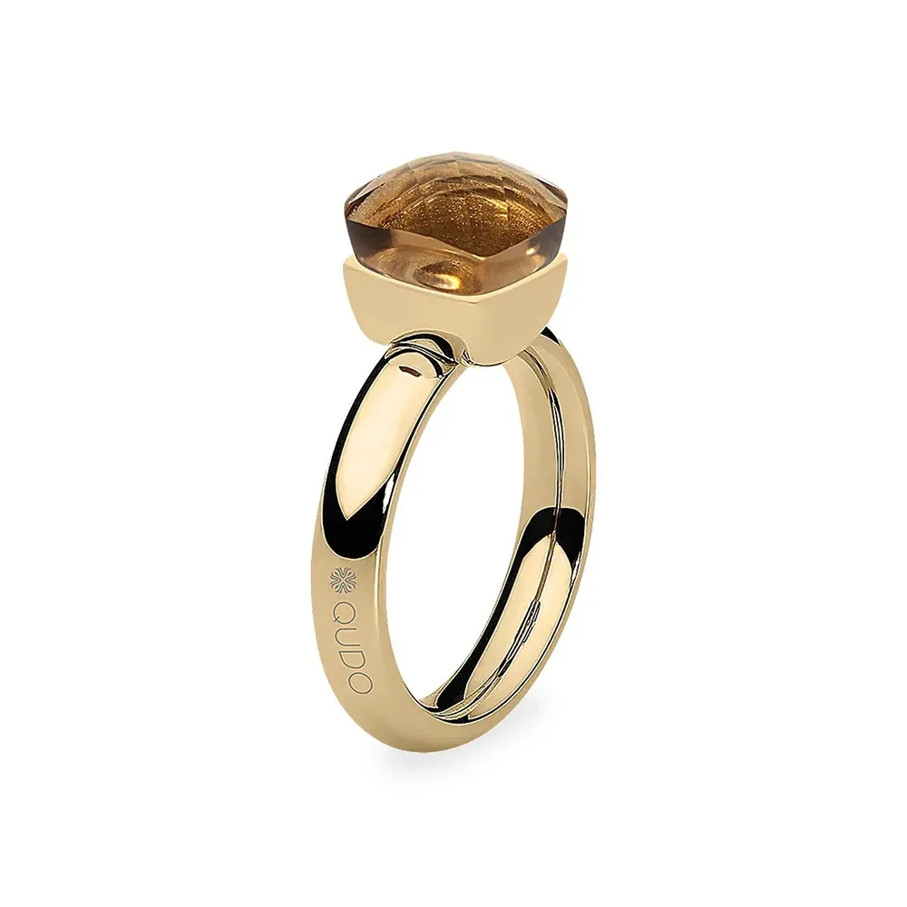 Кольцо Qudo FIRENZE 18.5 (G) Smoked Topaz 107001/40-5108 18.5