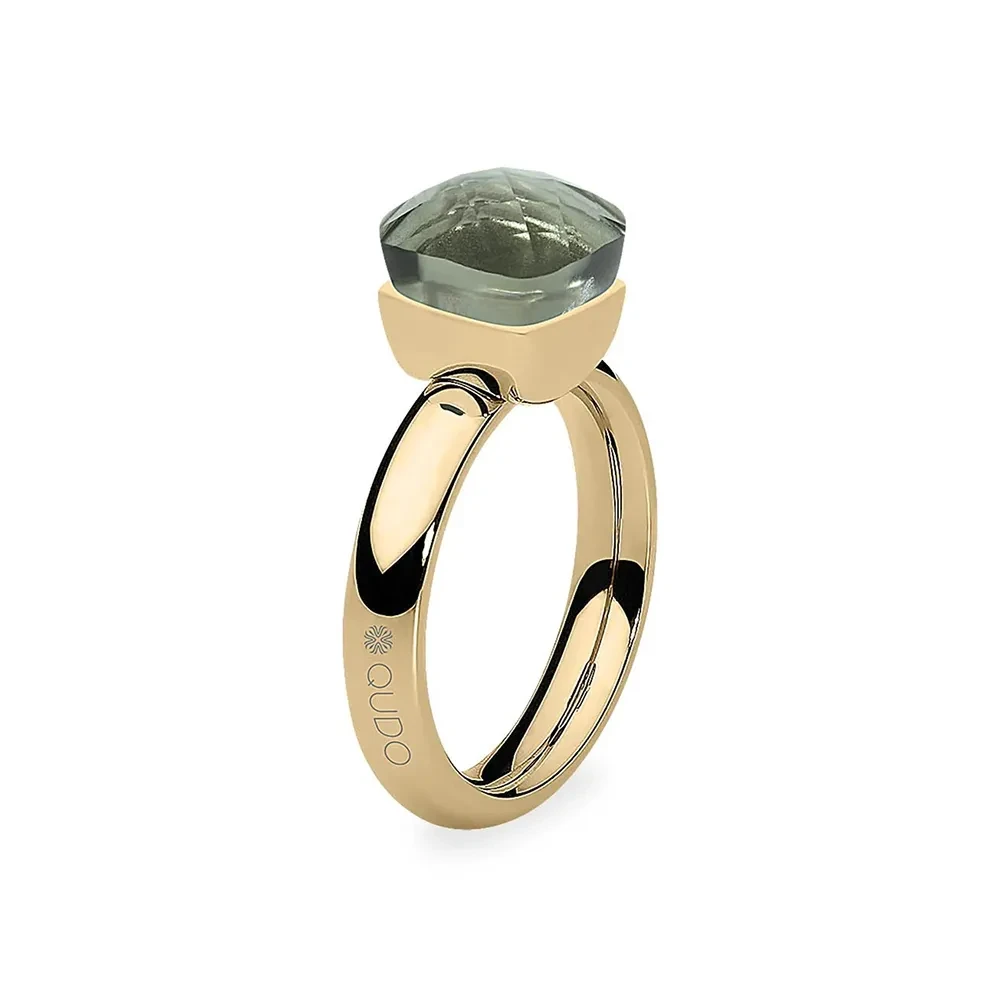 Кольцо Qudo FIRENZE 17.2 (G) Smoky Quartz 107001/40-5110 17.2