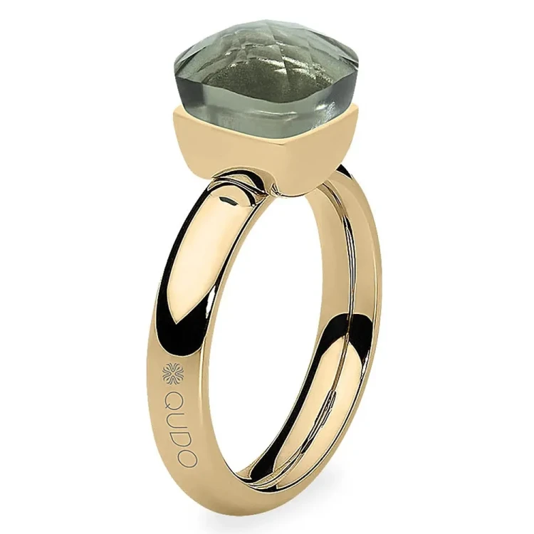 Кольцо Qudo FIRENZE 17.2 (G) Smoky Quartz 107001/40-5110 17.2