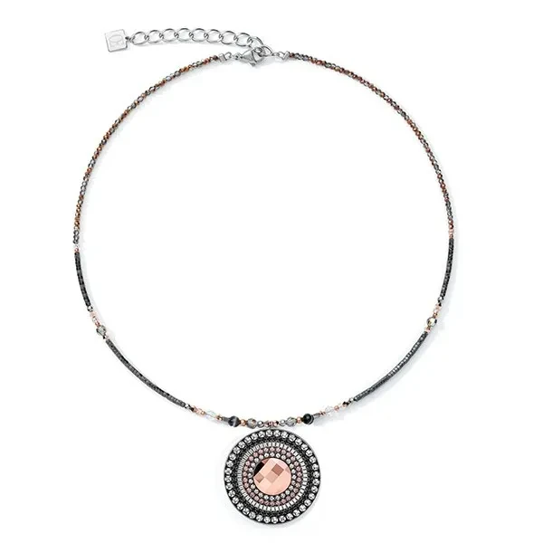 Колье Coeur de Lion  Amulet Grey-Crystal 5035/10-1218