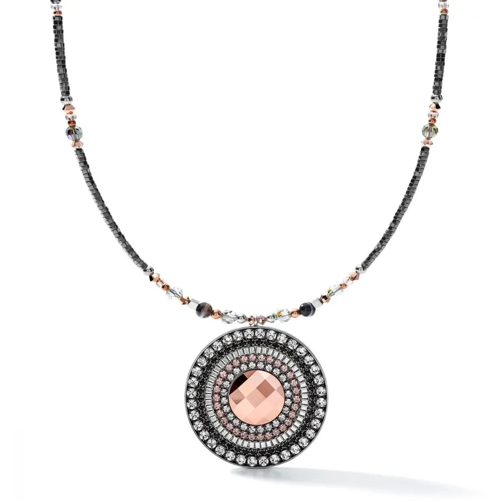 Колье Coeur de Lion  Amulet Grey-Crystal 5035/10-1218