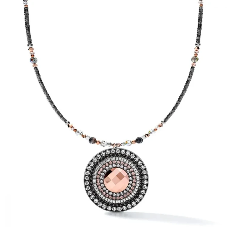 Колье Coeur de Lion  Amulet Grey-Crystal 5035/10-1218