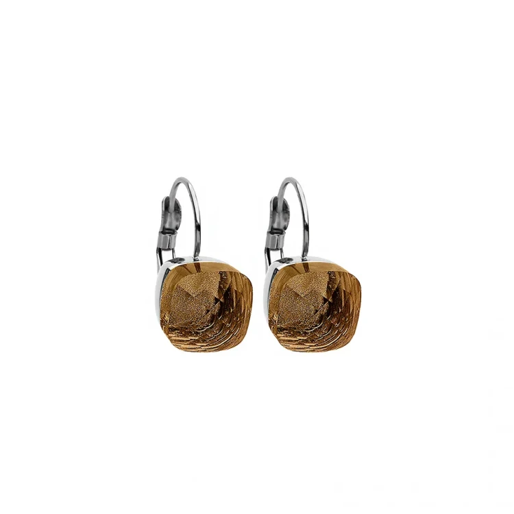 Серьги Qudo Firenze cognac 304012 BR/S
