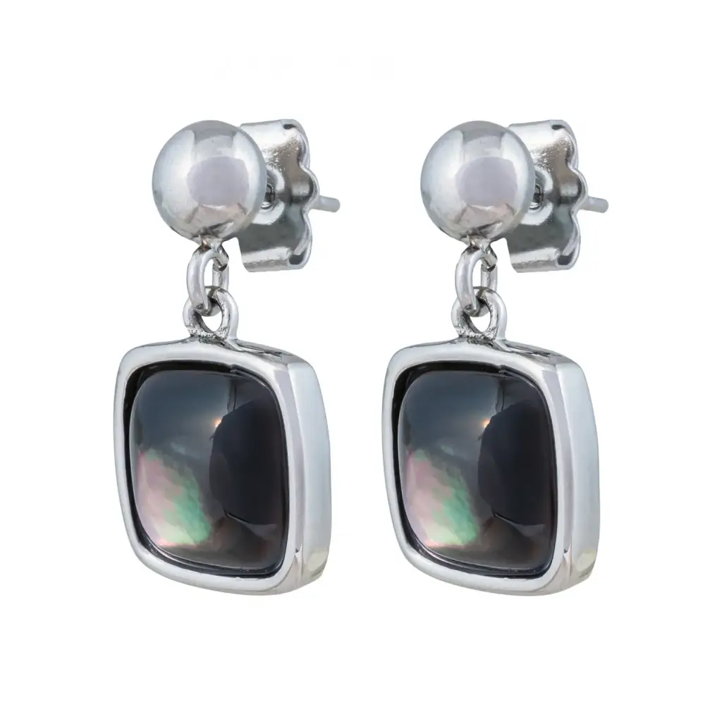 Серьги Fiore Luna Куб SHELL AE02914-1 BW/S