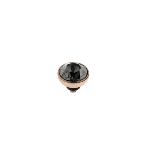 Шарм Qudo Bottone Сrystal Silver 8 мм 680105 BW/RG