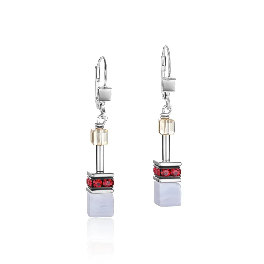 Серьги Coeur de Lion Blue-Red 4905/20-0703