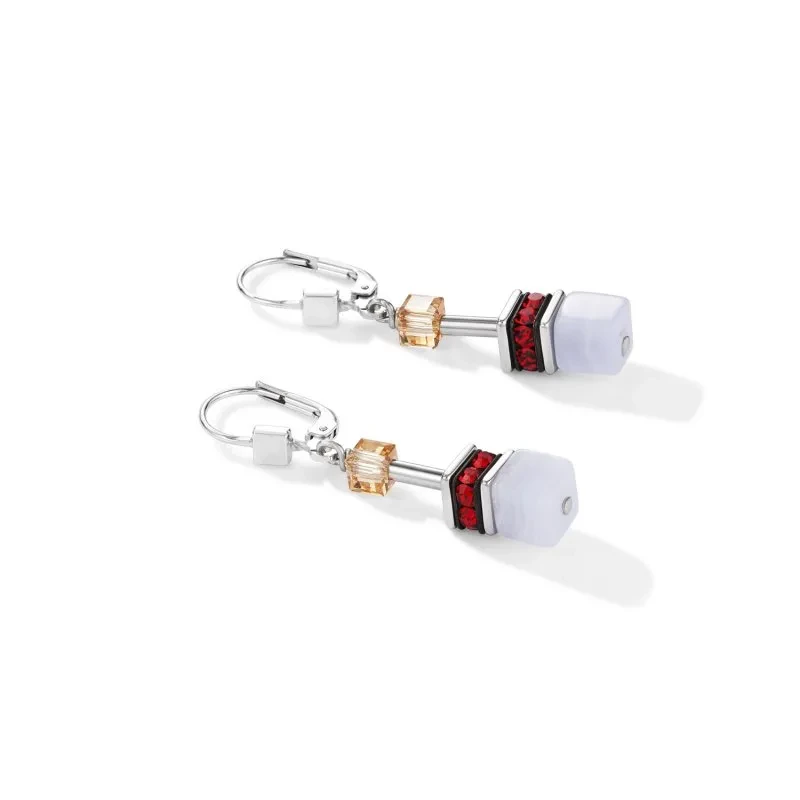 Серьги Coeur de Lion Blue-Red 4905/20-0703