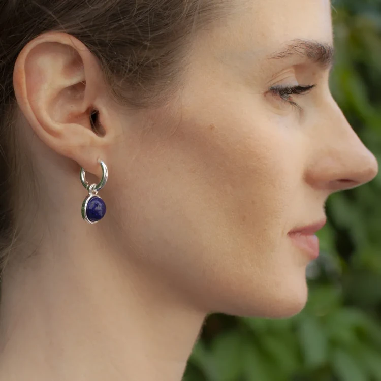 Серьги Fiore Luna NATURAL LAPIS LE1111 BL/S