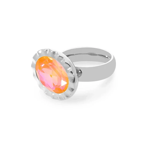 Кольцо Qudo TIVOLA UNICA big (S/P) Crystal orange ignite 56 688421