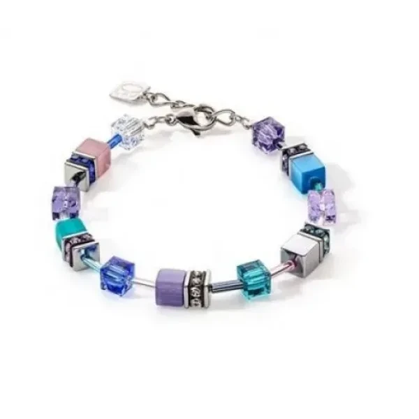 Браслет Coeur de Lion Turquoise-Purple 2839/30-0608