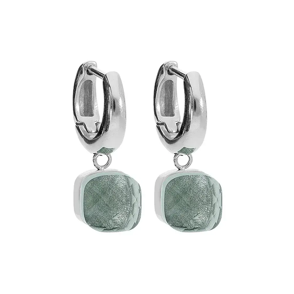 Серьги Qudo FIRENZE (S) Light Grey 107000/20-5223