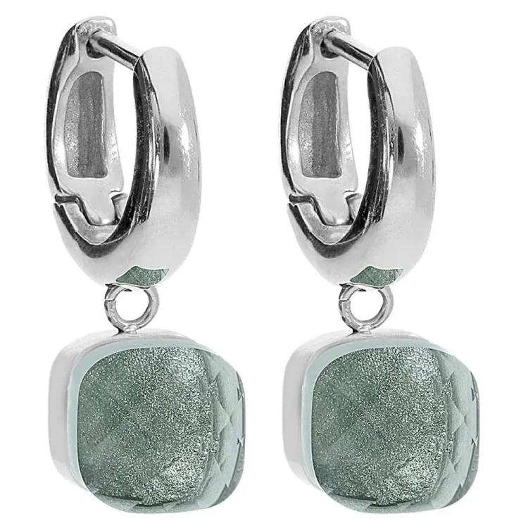 Серьги Qudo FIRENZE (S) Light Grey 107000/20-5223