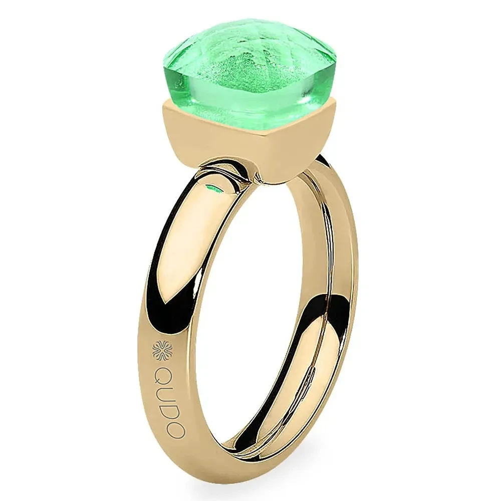 Кольцо Qudo FIRENZE 19 (G) Peridot 107001/40-4516 19