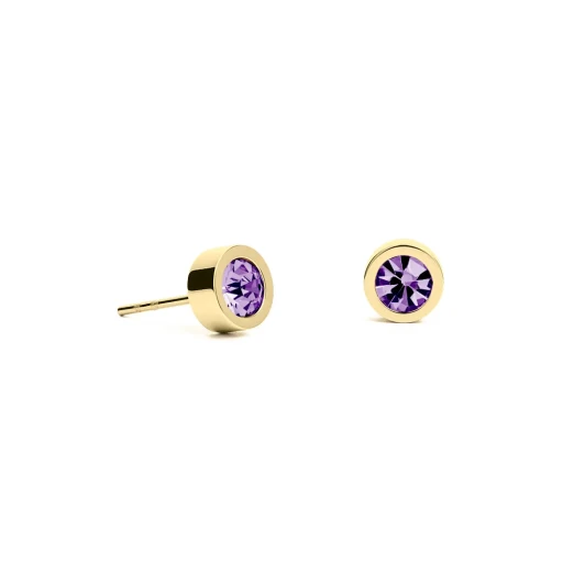Fiore Luna Пусеты Amethyst 6х3 SWE126 AM G