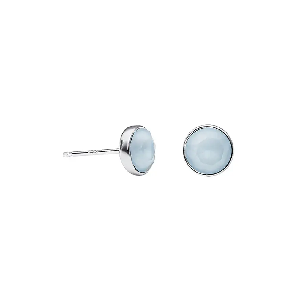 Пусеты Crystal Powder Blue Fiore Luna SWE297 PB S