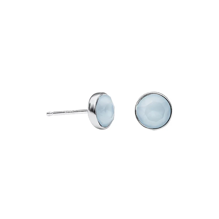 Пусеты Crystal Powder Blue Fiore Luna SWE297 PB S