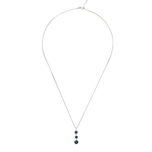 Колье Fiore Luna Blue colors B2101SW-N01.23 BW/MIX