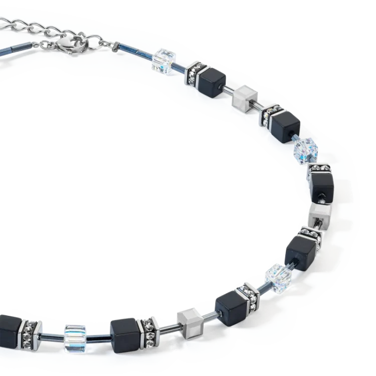 Колье Coeur de Lion Black-Crystal 4018/10-1318