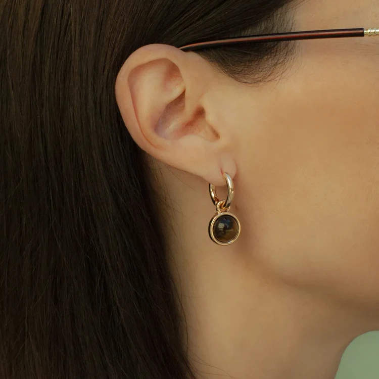 Серьги Fiore Luna TIGER EYE LE1115 BR/G