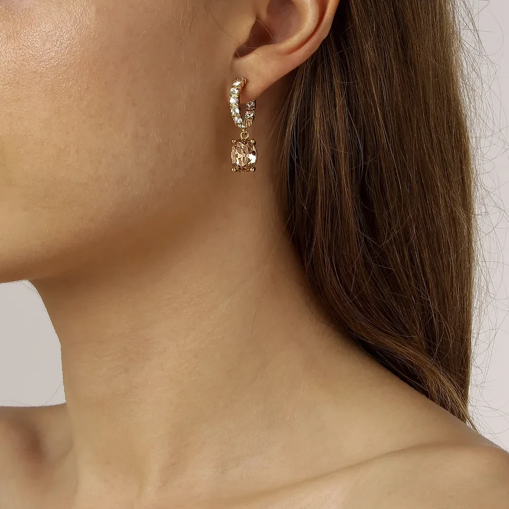 Серьги Dyrberg Kern BARBARA SG GOLDEN / CRYSTAL 430038