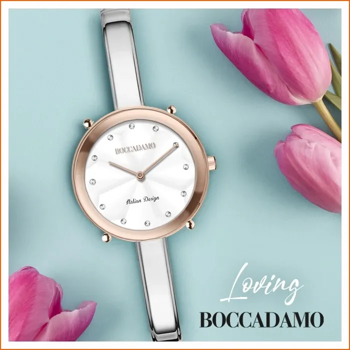Часы Boccadamo Loving Silver Rosegold LO002 BW/S