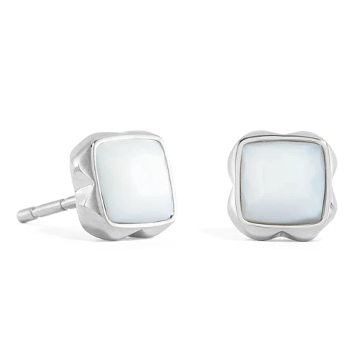Серьги Coeur de Lion White quartz (April) 1300/21-1400