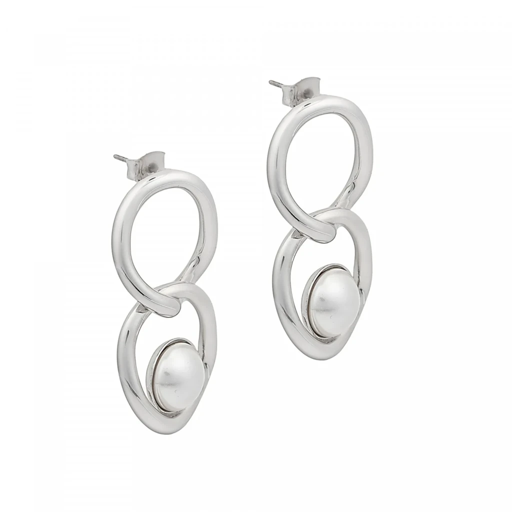 Серьги Fiore Luna Pearl A2006PE-E01.1 BW/S