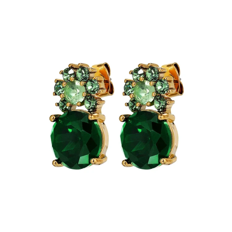 Серьги Dyrberg Kern BECKIA SG EMERALD GREEN 470096