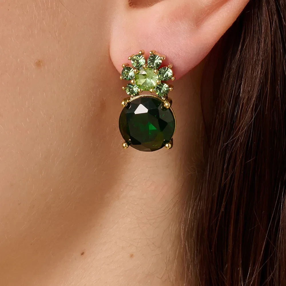 Серьги Dyrberg Kern BECKIA SG EMERALD GREEN 470096