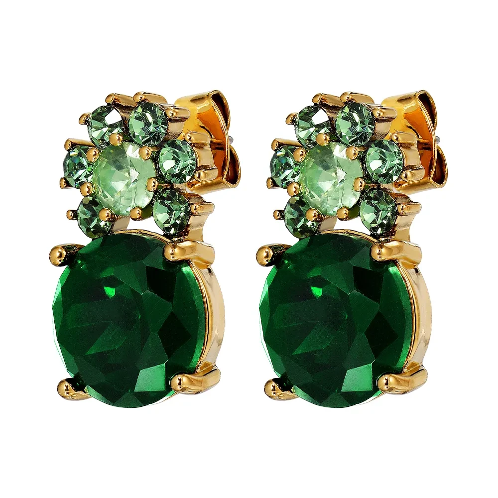 Серьги Dyrberg Kern BECKIA SG EMERALD GREEN 470096