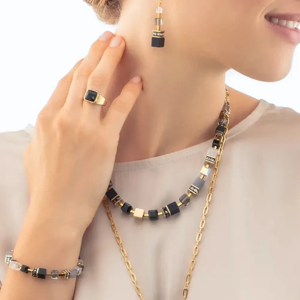 Кольцо Coeur de Lion Black-Gold 1200/40-1316 58