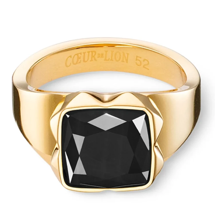 Кольцо Coeur de Lion Black-Gold 1200/40-1316 58
