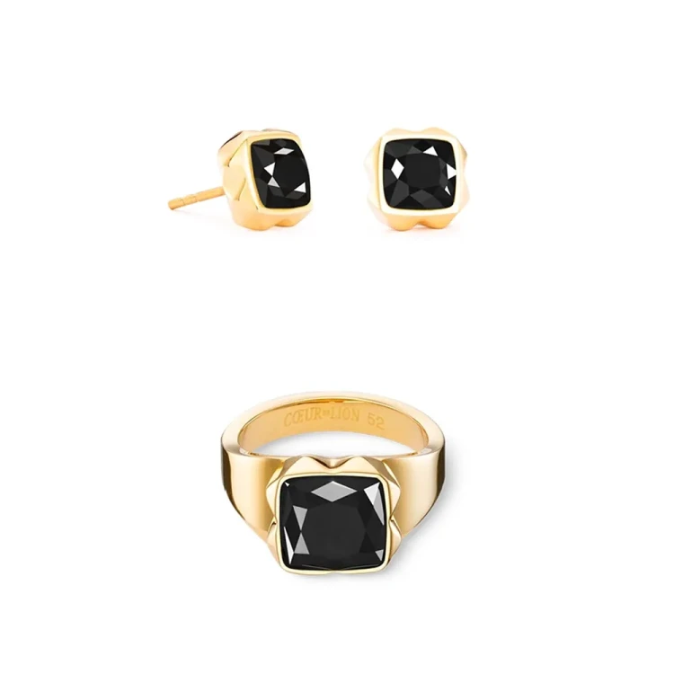 Кольцо Coeur de Lion Black-Gold 1200/40-1316 58