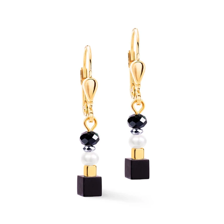 Серьги Coeur de Lion Black-Grey 1140/20-1312
