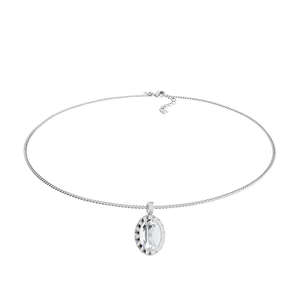 Колье Qudo TIVOLA UNICA big (S/P) Crystal 3cm 420500