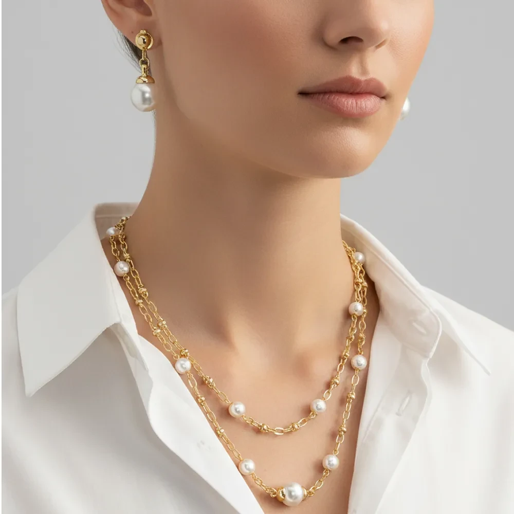Комплект Fiore Luna колье+серьги SG200097E-001 G