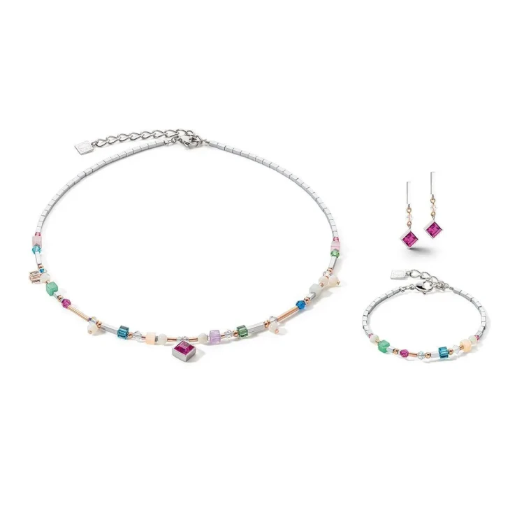 Колье Coeur de Lion Brilliant Square Multicolour 6007/10-1544